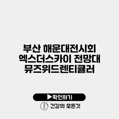부산 해운대전시회 엑스더스카이 전망대 뮤즈위드렌티큘러