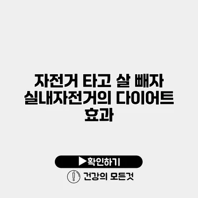 자전거 타고 살 빼자 실내자전거의 다이어트 효과