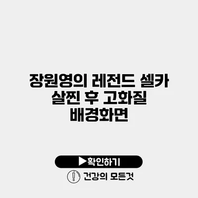 장원영의 레전드 셀카 살찐 후 고화질 배경화면